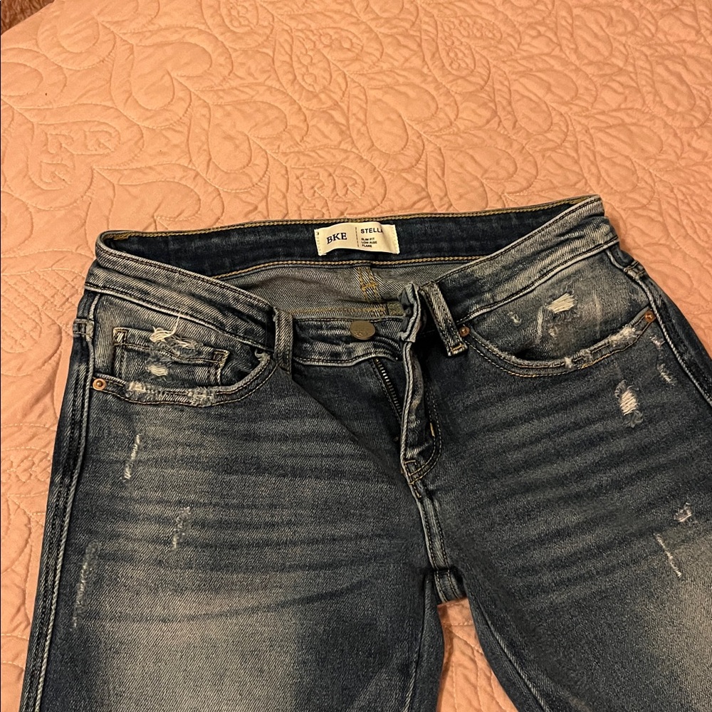 Bke Stella Low Rise Flare Jean - Picture 7 of 13